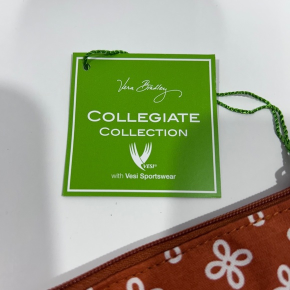 NWT Vera Bradley Collegiate Zip ID Lanyard University Texas Longhorns -Grad Gift - Picture 6 of 6